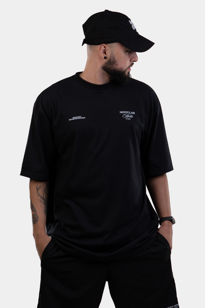 OVERSIZED ''CLUB'' PRETA — verso