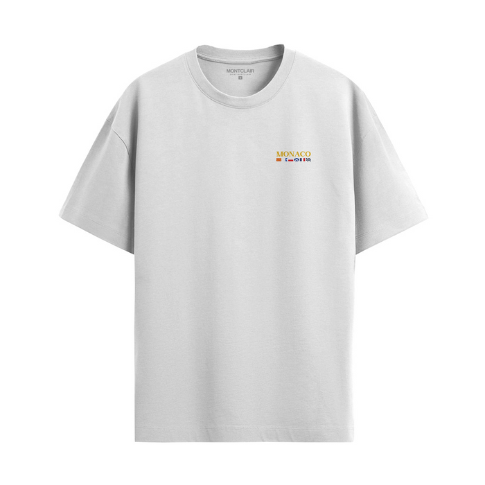 CAMISETA "MÔNACO" BRANCA — verso