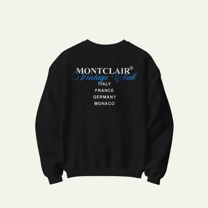 BLUSA MOLETOM CARECA ''VINTAGE'' PRETA
