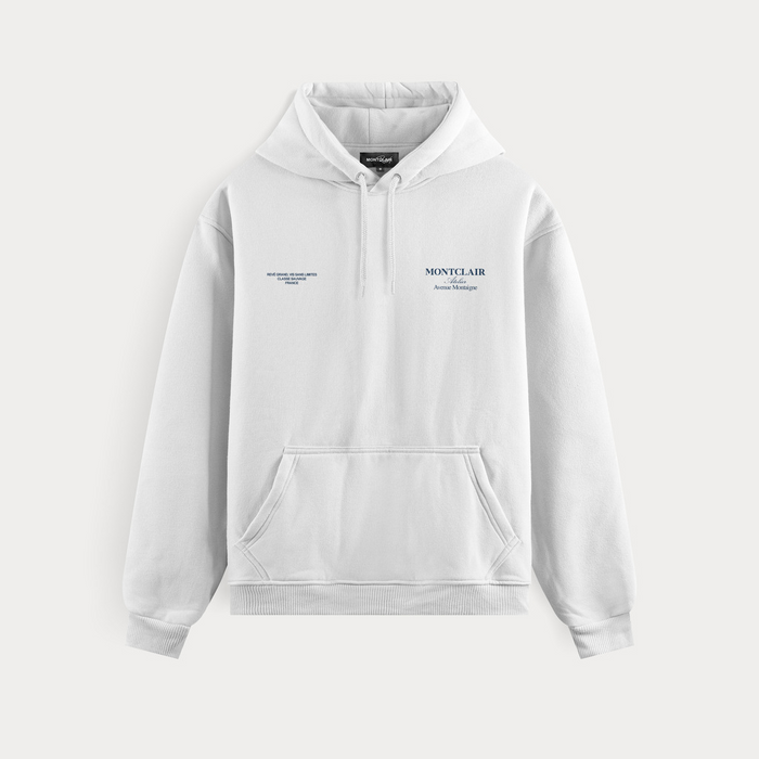BLUSA MOLETOM ''ATELIER'' BRANCO — verso