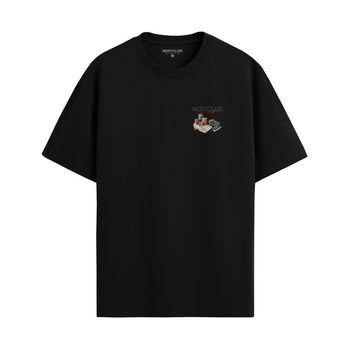 CAMISETA "FORTUNE" PRETA — verso