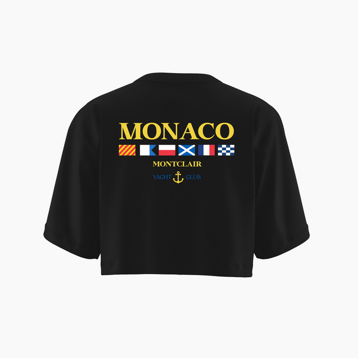 CROPPED ''MONACO'' OVERSIZED PRETA