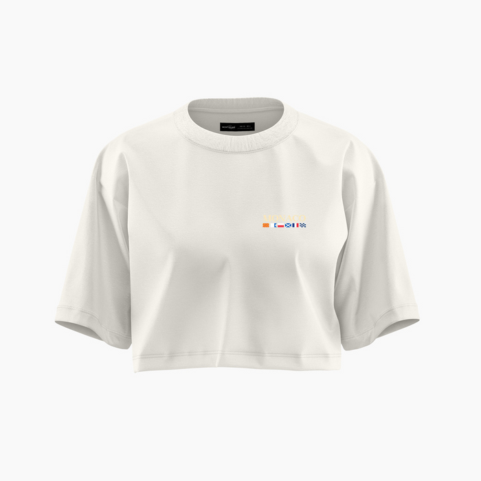 CROPPED MONACO OVERSIZED OFF WHITE