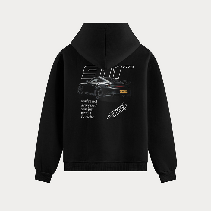 BLUSA MOLETOM ''NEED PORSCHE'' PRETA — verso