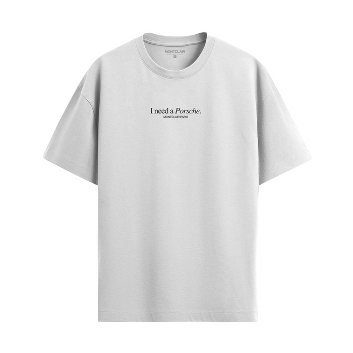 CAMISETA "NEED PORSCHE" BRANCA — verso