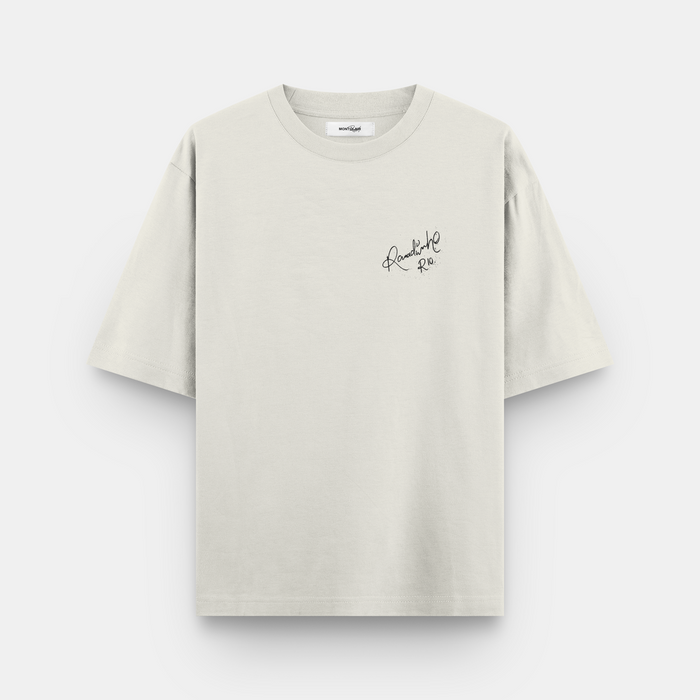 CAMISETA OVERSIZED ''R10" OFF WHITE — verso