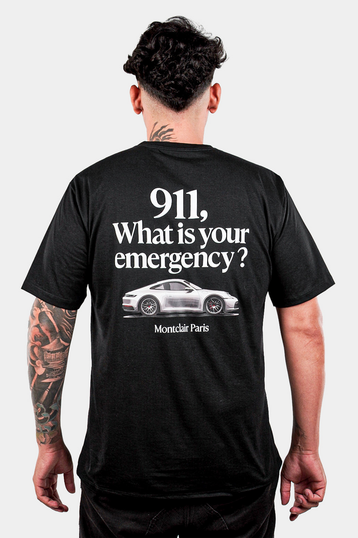 CAMISETA "911" PRETA