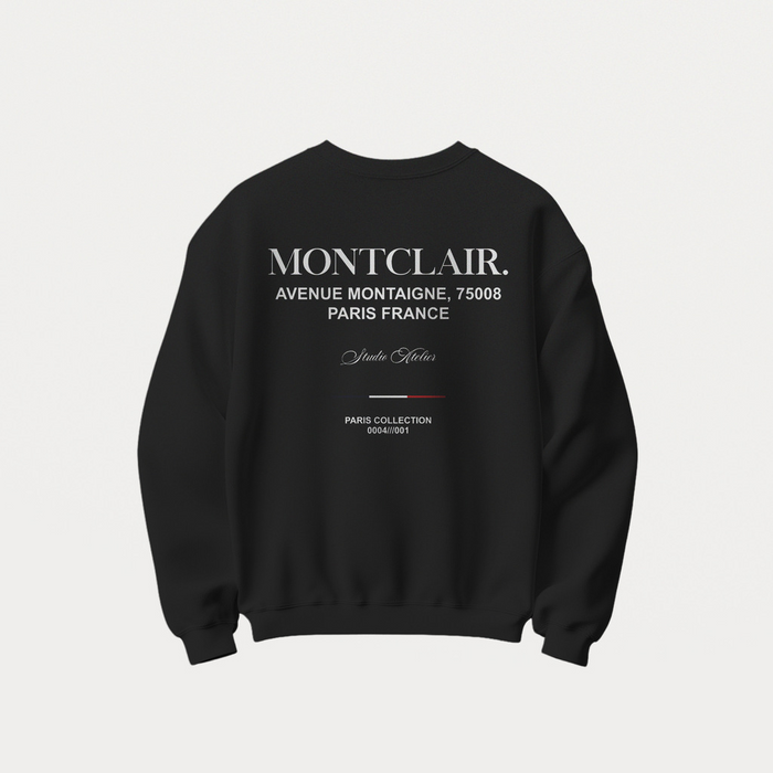 BLUSA MOLETOM CARECA ''FRANCE'' PRETA