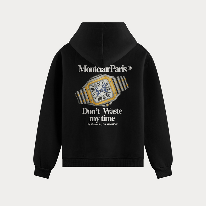 BLUSA MOLETOM ''MY TIME'' PRETO