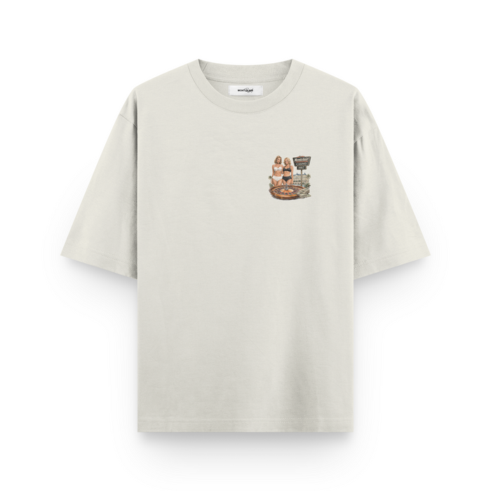 OVERSIZED ''CASINO'' OFF WHITE — verso