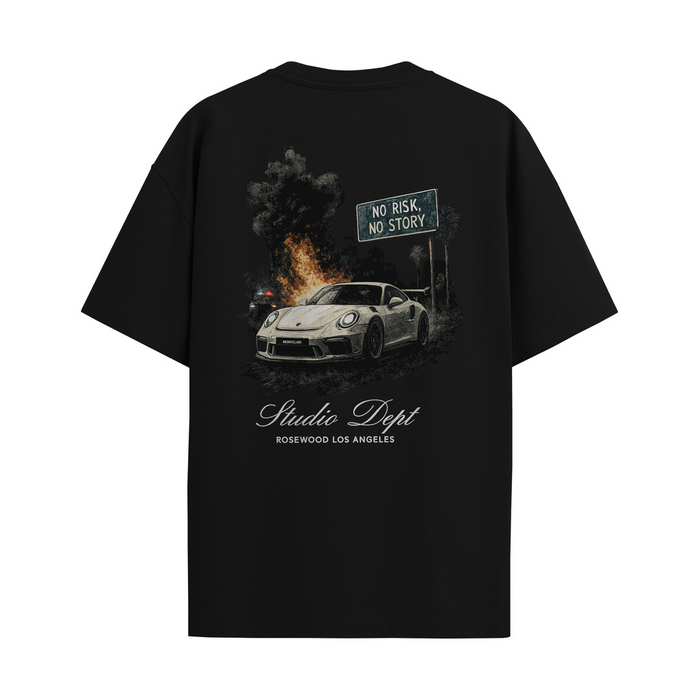 CAMISETA "NO RISK" PRETA