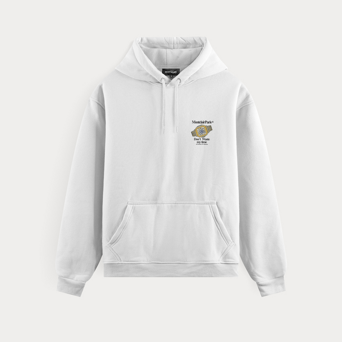 BLUSA MOLETOM ''MY TIME'' BRANCA — verso