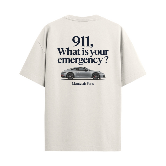 CAMISETA "911" OFF WHITE