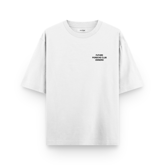OVERSIZED ''CLUB PORSCHE'' WHITE