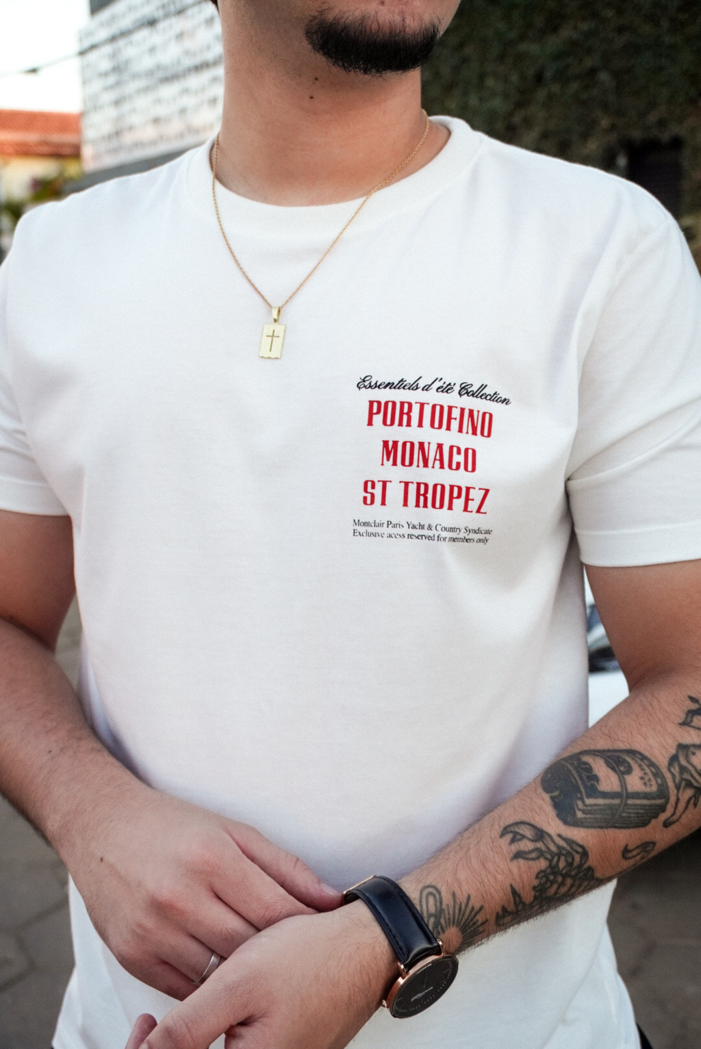 CAMISETA ''PORTOFINO'' OFF WHITE — foto 4