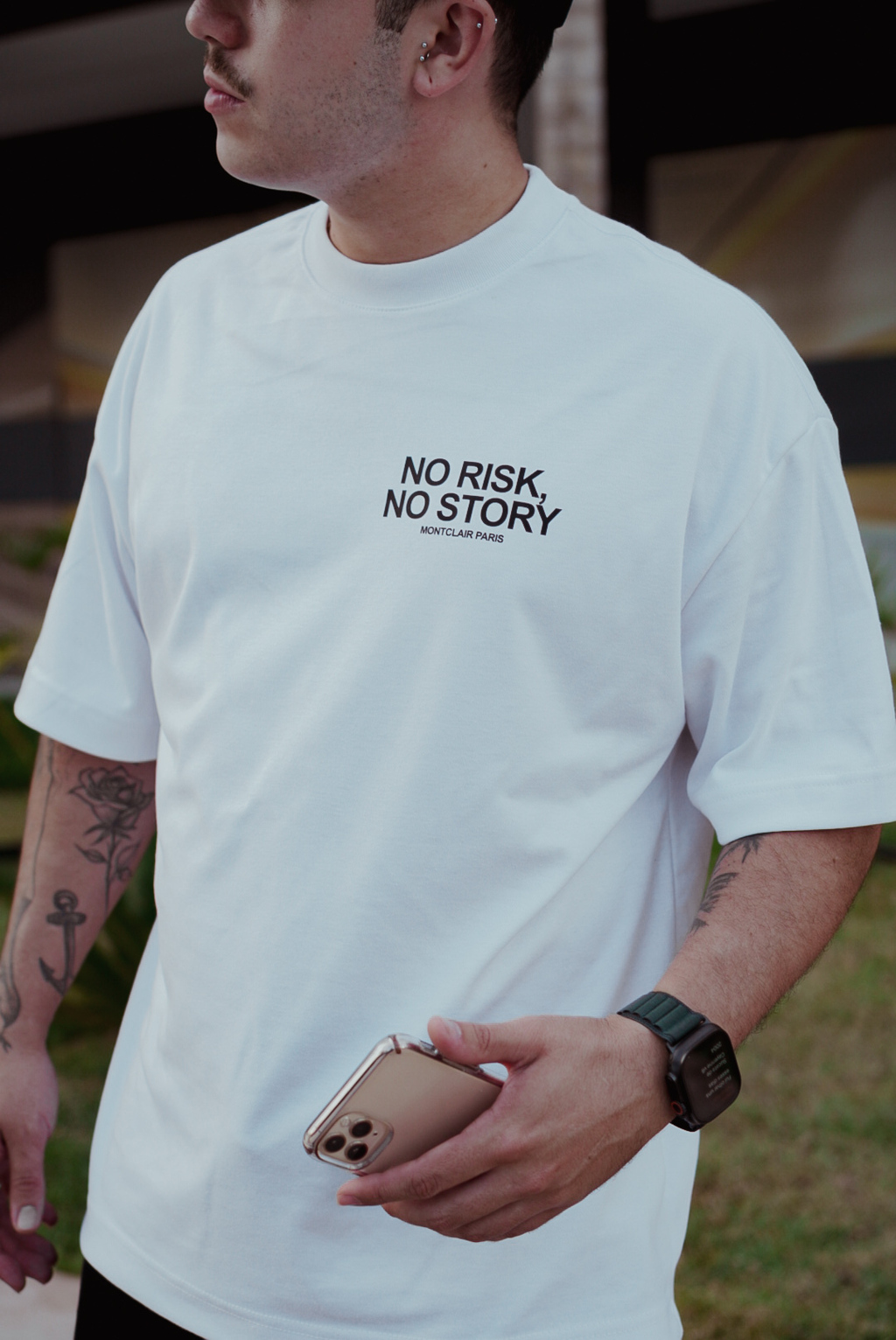 OVERSIZED ''NO RISK" BRANCA — foto 5