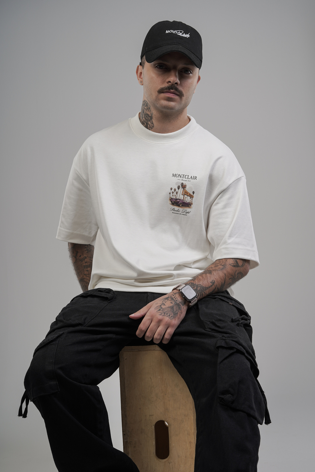 OVERSIZED ''SUNSET DRIVE'' OFF WHITE — foto 4