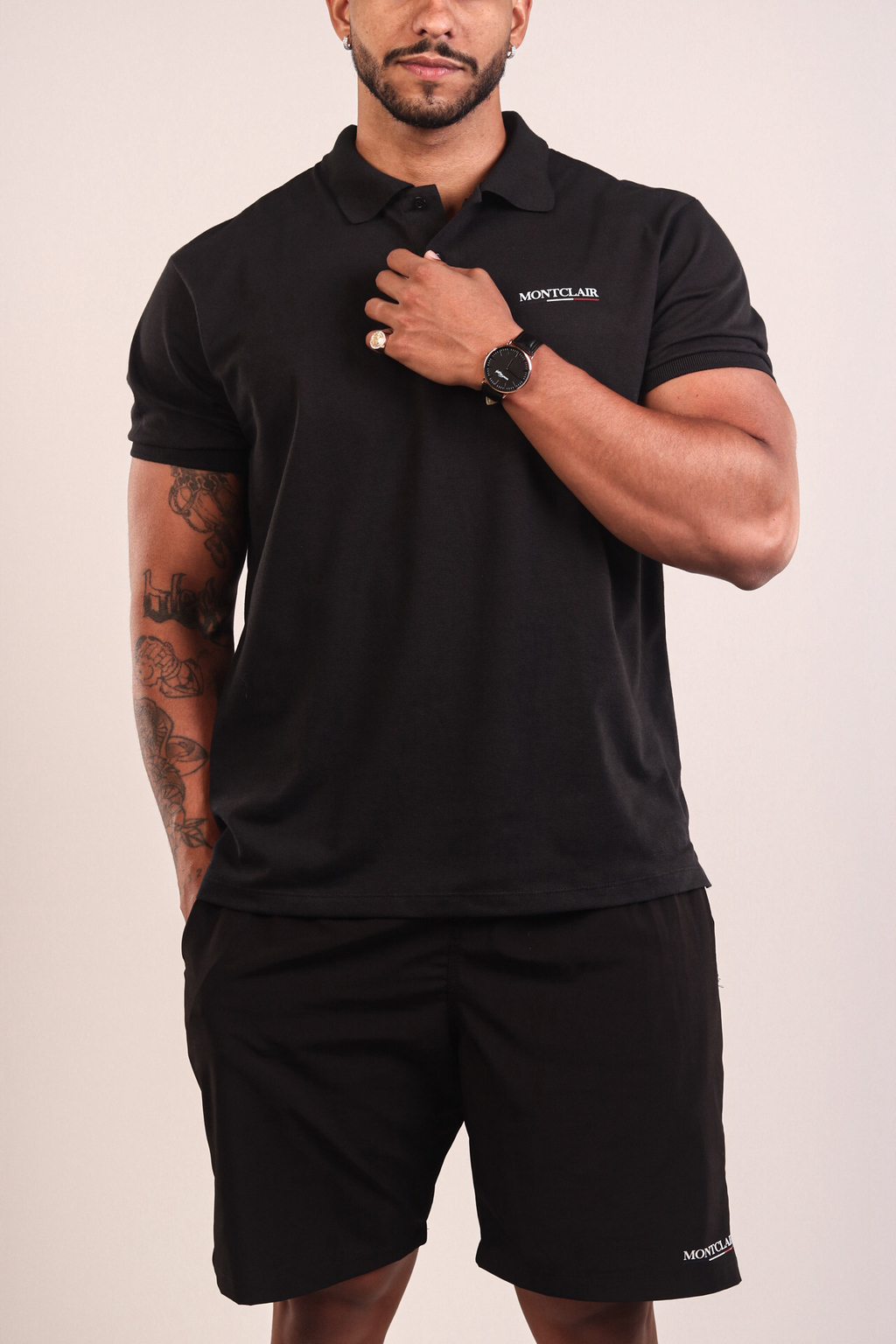 GOLA POLO REGULAR ''FRANCE'' BLACK — foto 3