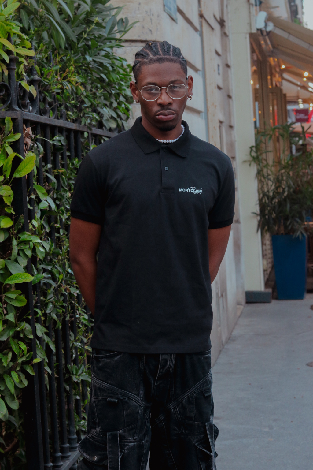 GOLA POLO REGULAR ''PARIS'' BLACK — foto 1
