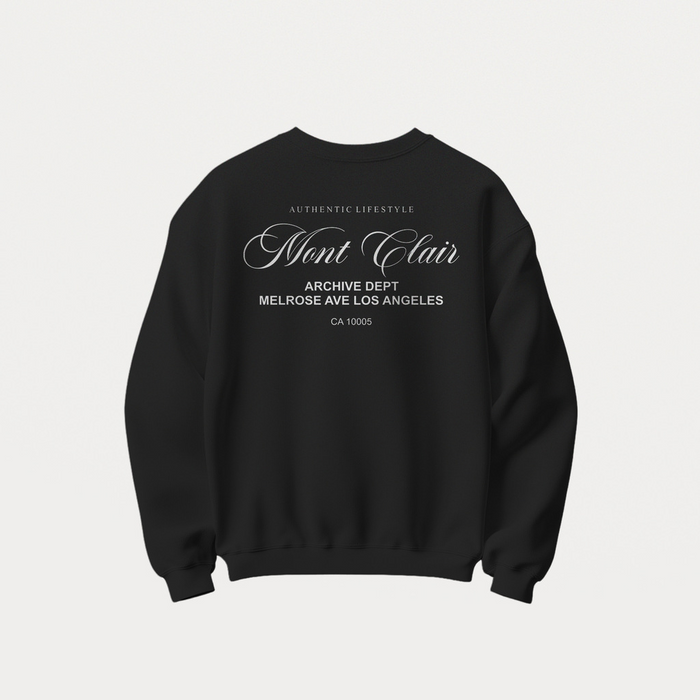 BLUSA MOLETOM CARECA ''CLUB'' PRETA