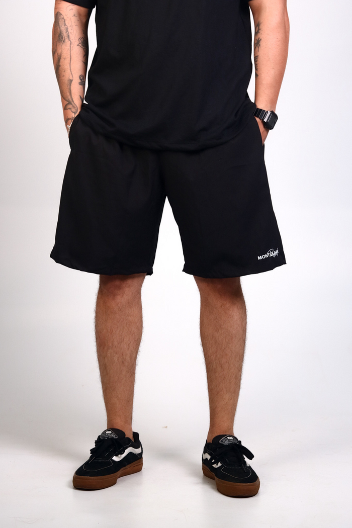 BERMUDA TACTEL "PARIS" PRETO BRANCO — verso