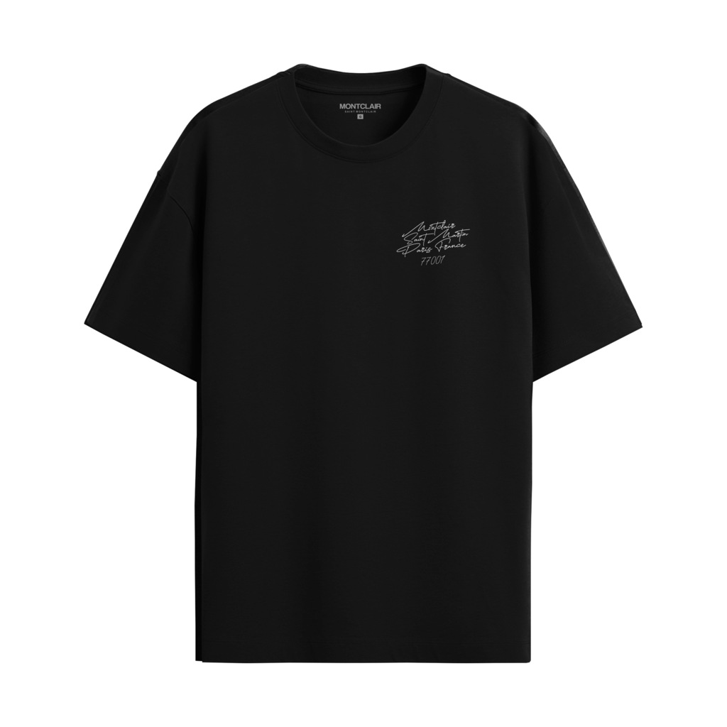 CAMISETA "MANUSCRIPT" PRETA — foto 2