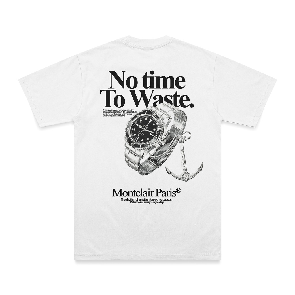 OVERSIZED ''TIME'' WHITE — foto 1