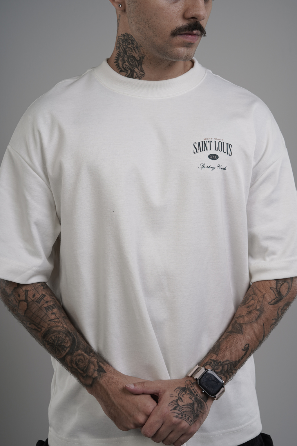 OVERSIZED ''SAINT LOUIS'' OFF WHITE — foto 5