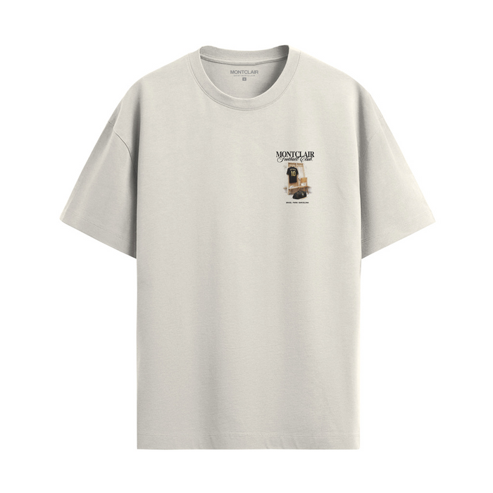 CAMISETA "NJR" OFF WHITE — verso