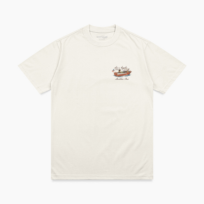 OVERSIZED ''AMERICAN SCRIBE" OFF WHITE