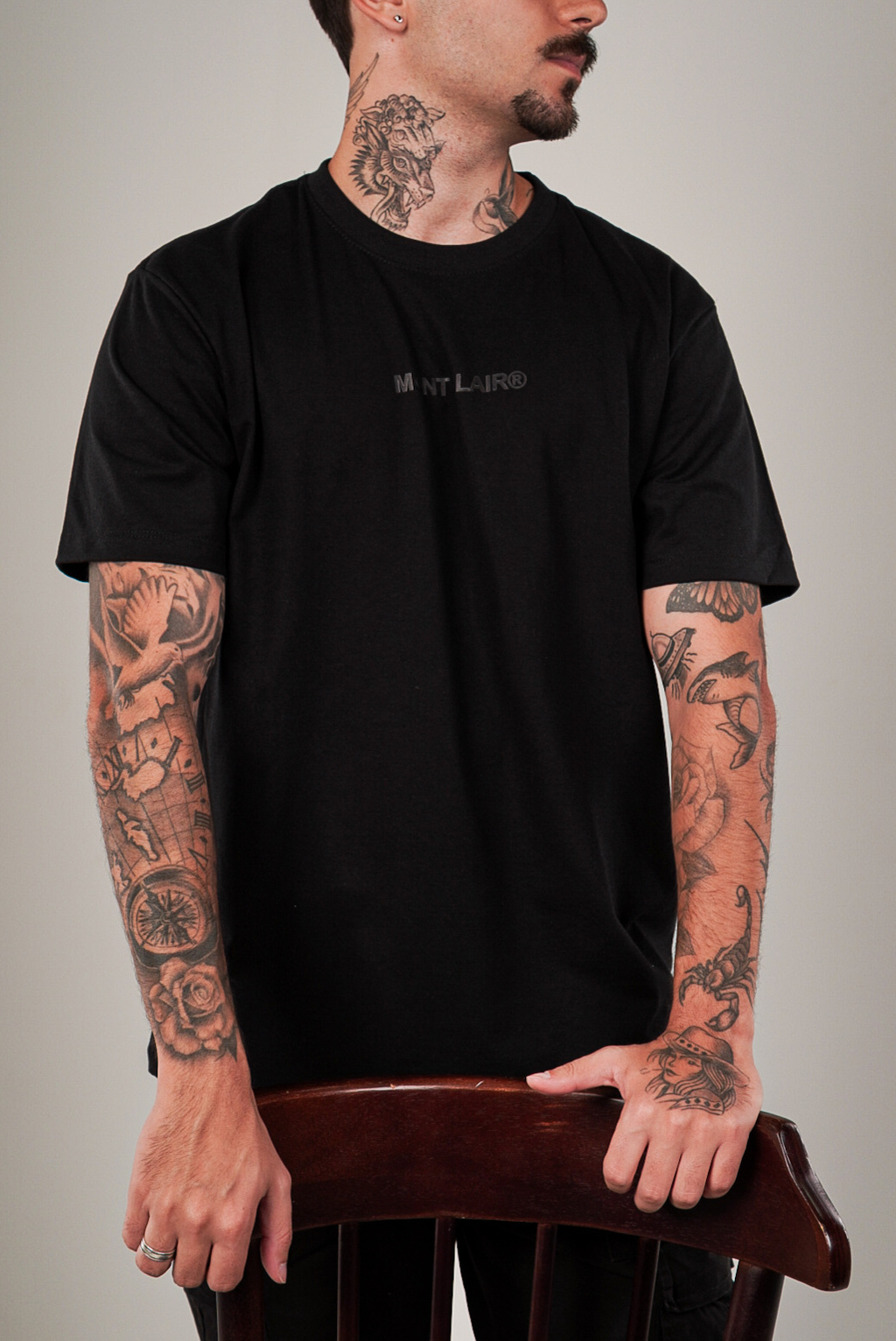 CAMISETA ''BASIC'' ALL BLACK — foto 7