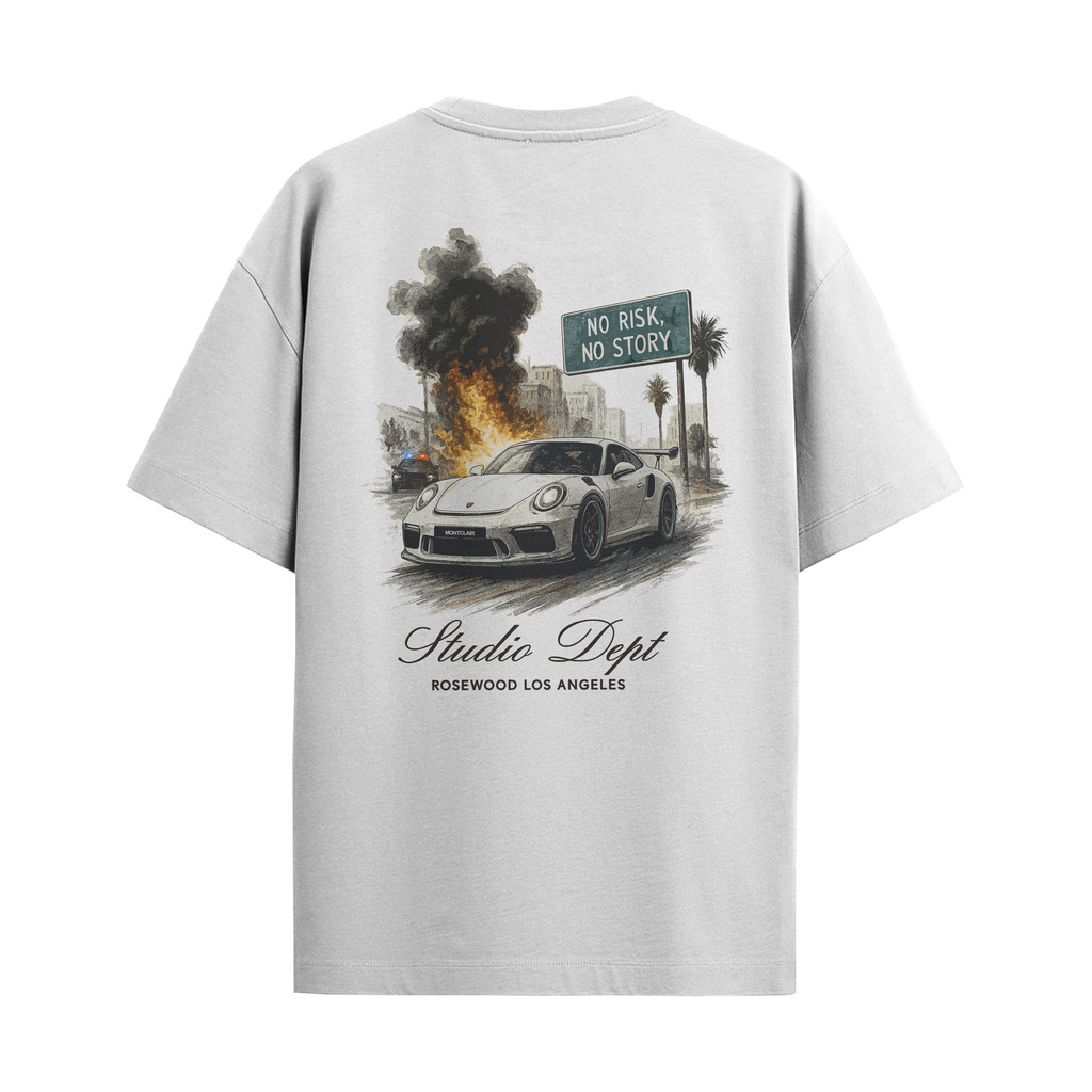 CAMISETA "NO RISK" BRANCA — foto 1