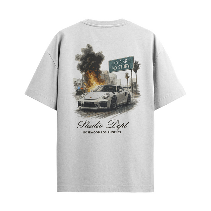 CAMISETA "NO RISK" BRANCA