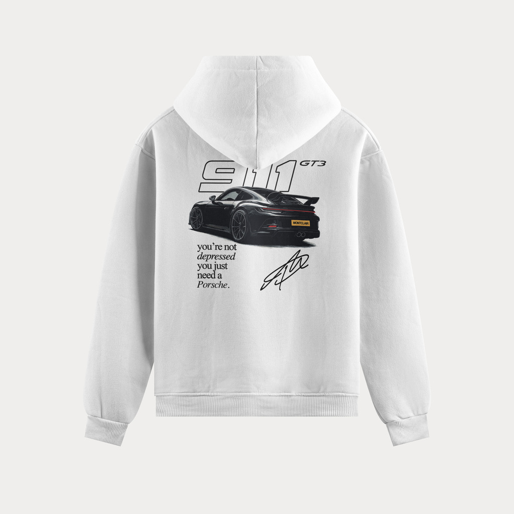BLUSA MOLETOM ''NEED PORSCHE'' BRANCA — foto 1