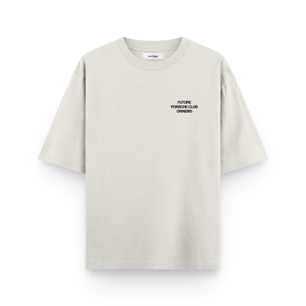 OVERSIZED ''CLUB PORSCHE'' OFF WHITE — foto 1