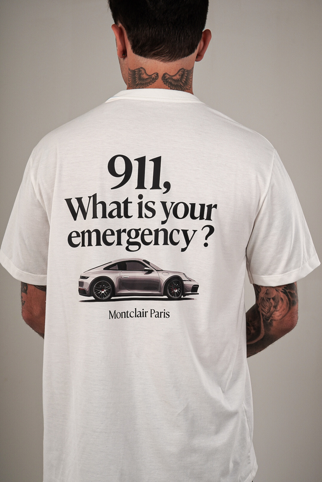 CAMISETA "911" OFF WHITE — foto 3