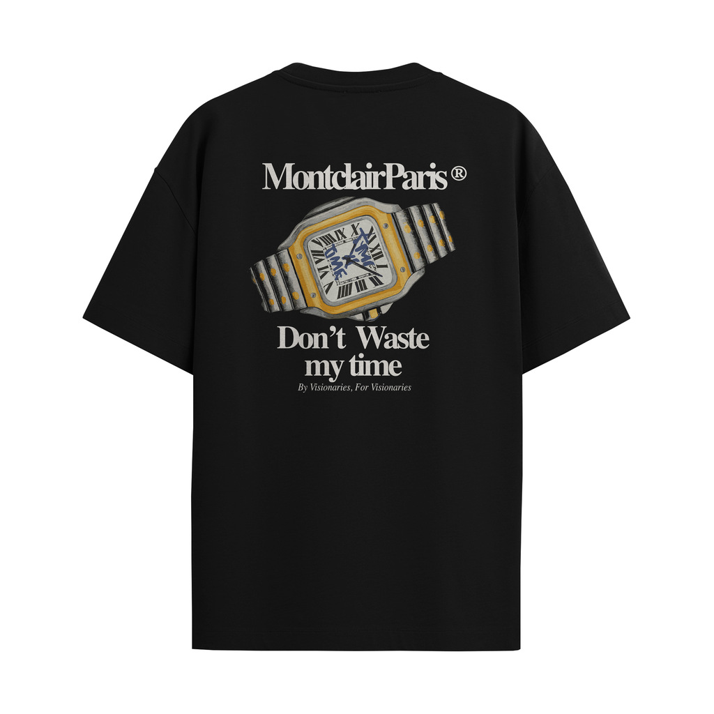 CAMISETA "MY TIME" PRETA — foto 6