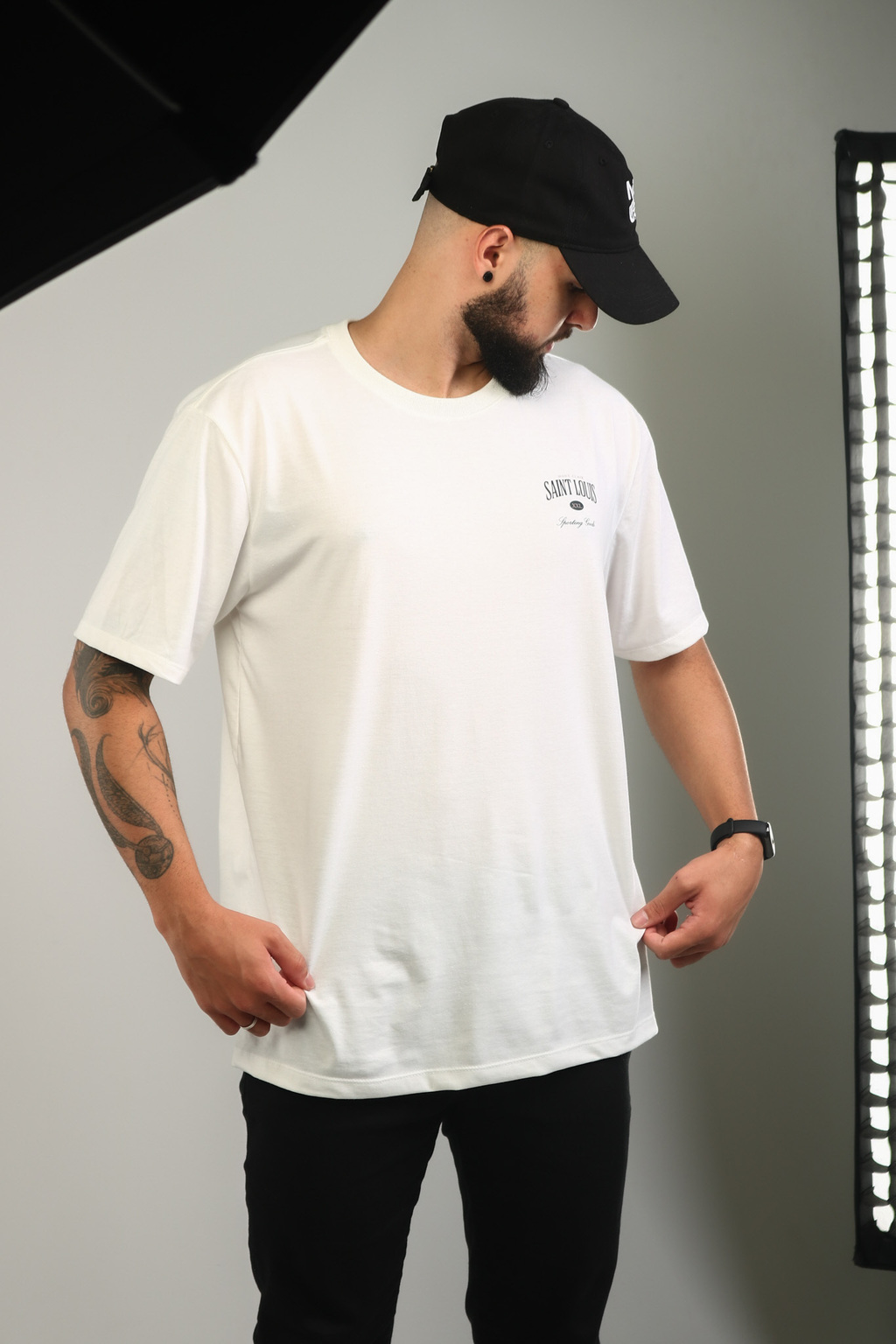 CAMISETA ''SAINT LOUIS'' OFF WHITE — foto 4