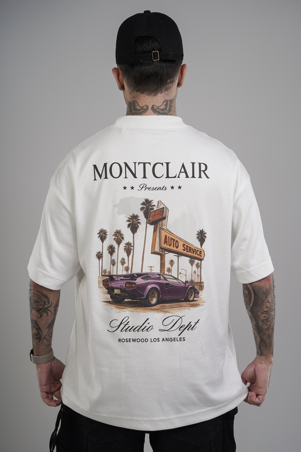 OVERSIZED ''SUNSET DRIVE'' OFF WHITE — foto 2