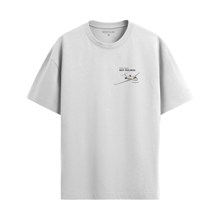 CAMISETA "NO FEELING" BRANCA — verso