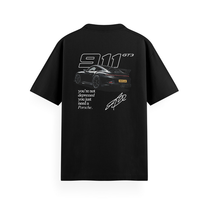 REGULAR ESSENTIAL "NEED PORSCHE" PRETA