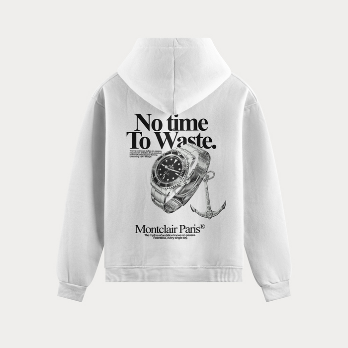 BLUSA MOLETOM ''TIME'' WHITE