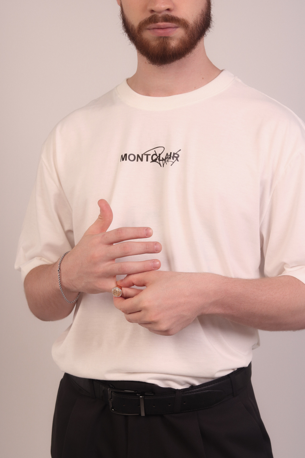 OVERSIZED ''PARIS'' OFF WHITE — foto 3