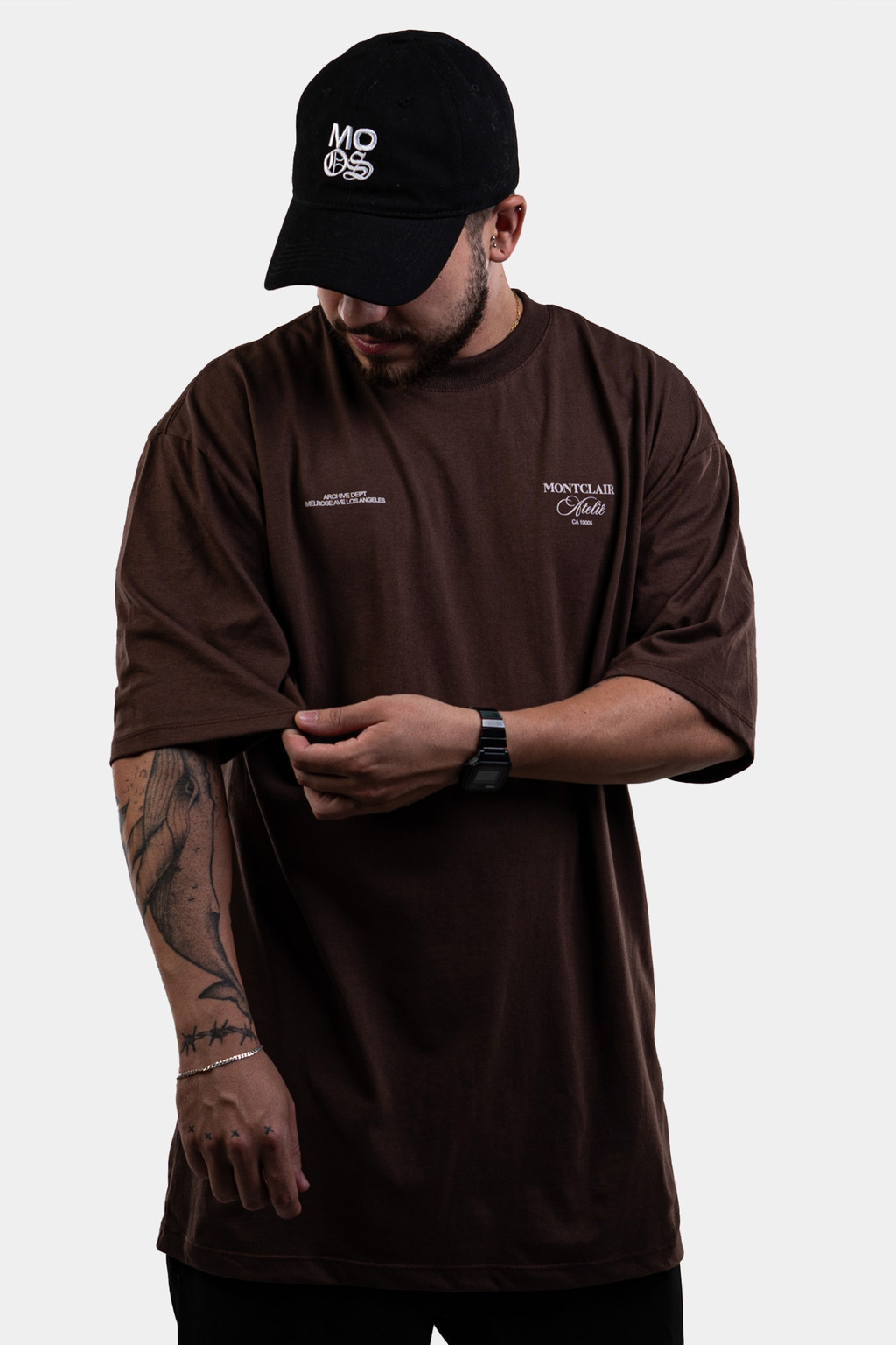 OVERSIZED ''CLUB'' MARROM — foto 1