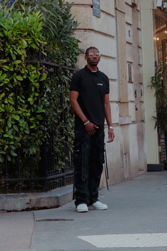 GOLA POLO REGULAR ''PARIS'' BLACK — foto 4