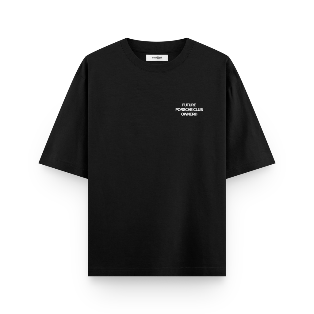 OVERSIZED ''CLUB PORSCHE'' PRETO — foto 1