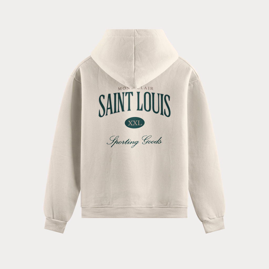 BLUSA MOLETOM ''SAINT LOUIS'' OFF WHITE — foto 1