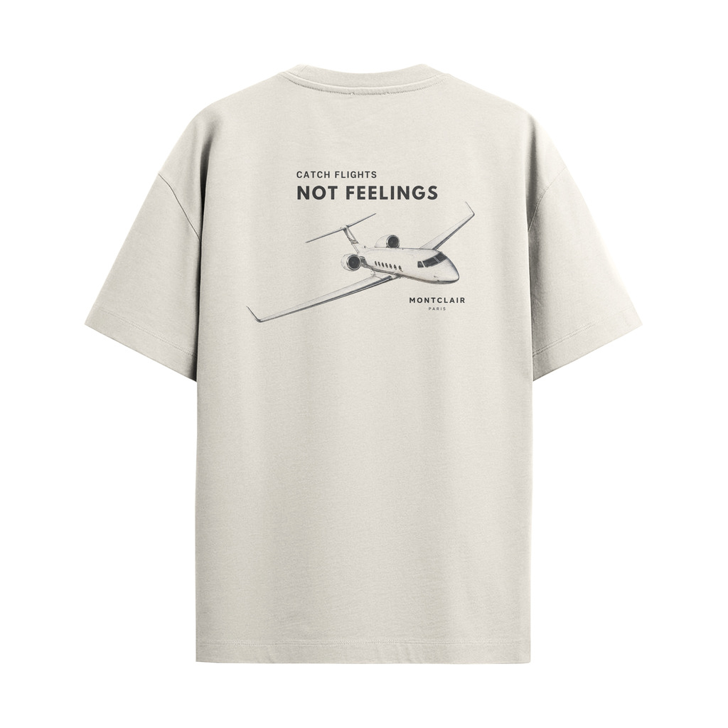 CAMISETA "NO FEELING" OFF WHITE — foto 1