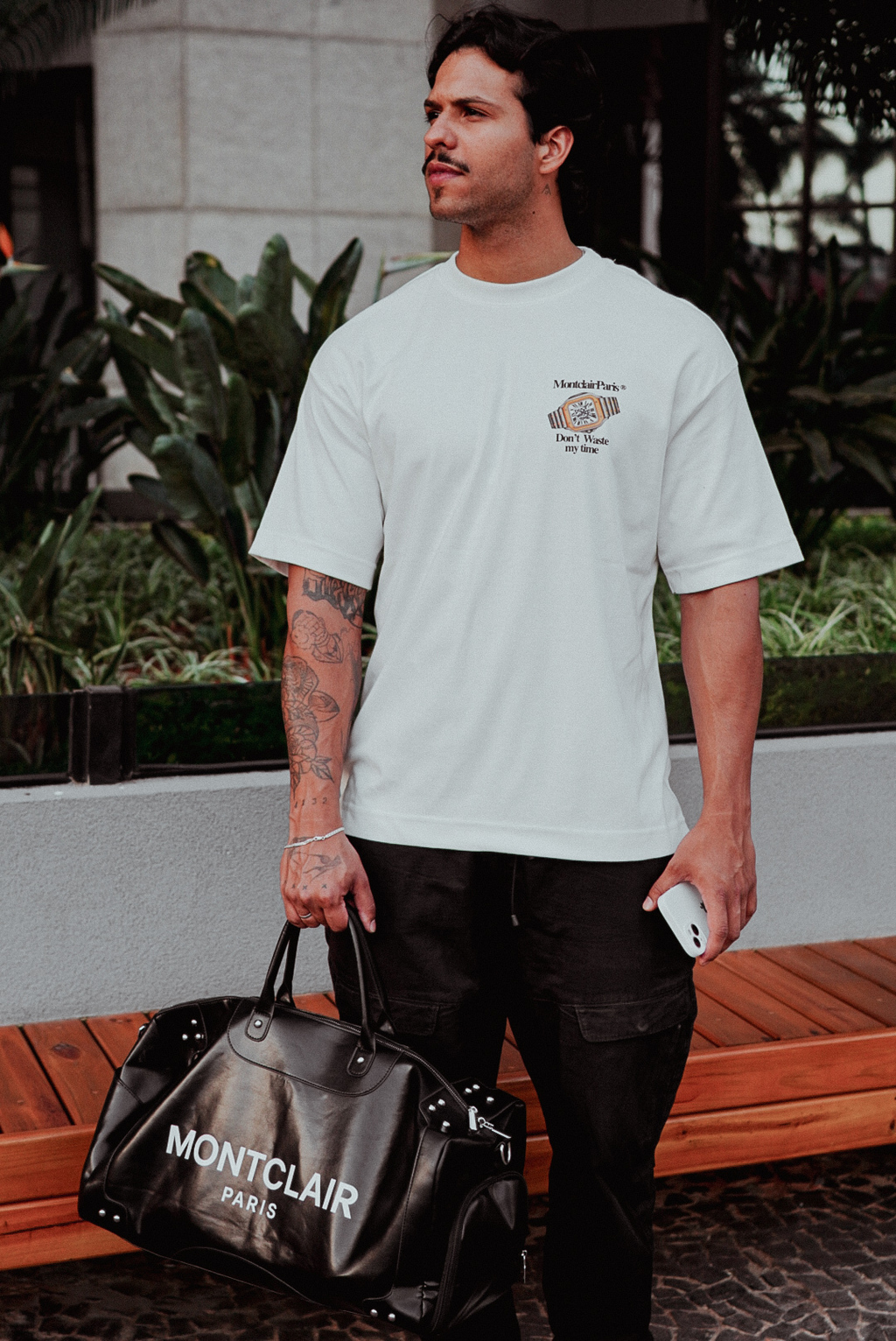 OVERSIZED ''MY TIME'' OFF WHITE — foto 7