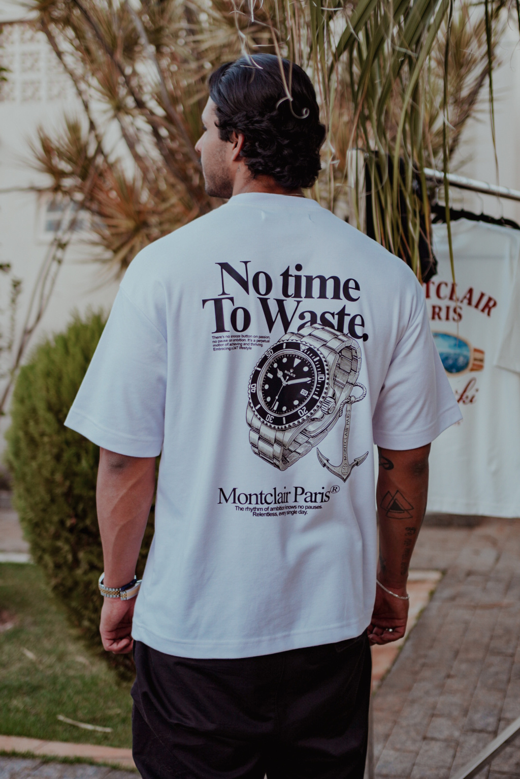 OVERSIZED ''TIME'' WHITE — foto 4